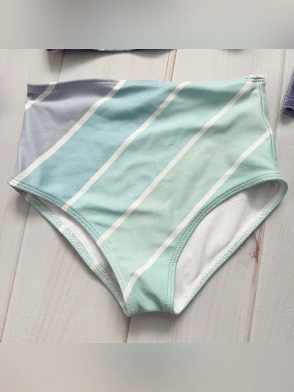 Saint Ida Minty Pastel Two Piece Rash Guard